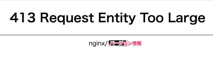 nginxのバージョン情報