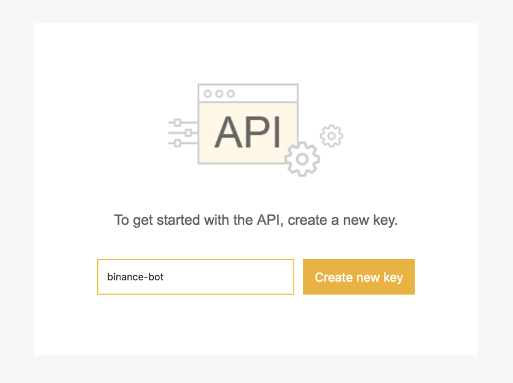 Binance API ラベルの設定