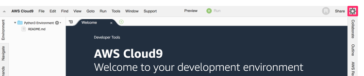 aws Cloud9 Preferences