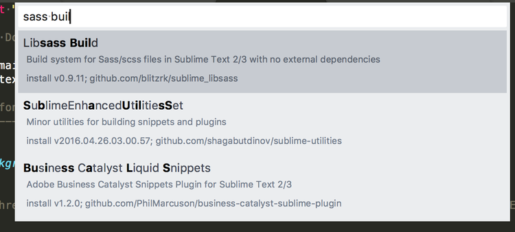 Sublime Text 3 Sass Build