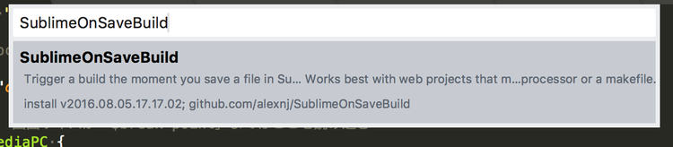 Sublime Text 3 SublimeOnSaveBuild