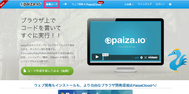 paiza 新規コード