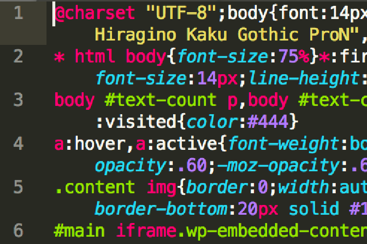 Sublime Text 3 改行ありminify