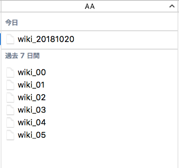 コーパスの結合結果