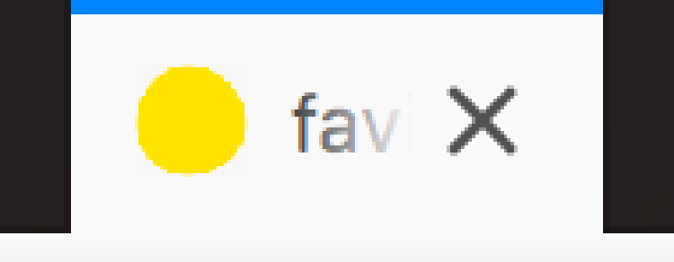 favicon タブの表示